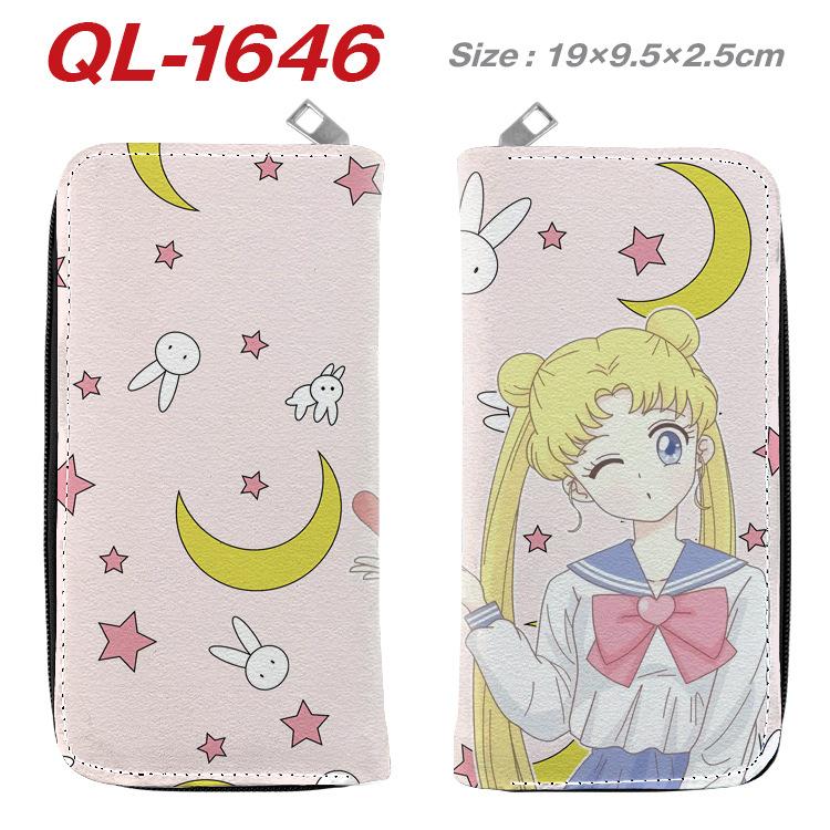 Sailor Moon Colorful Zip Wallet Anime Long Purse Clutch Coin Bag Card Holder 1pcs
