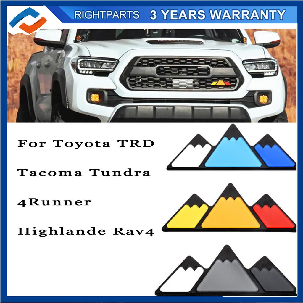 3 Colors Grille Badge Emblem For Toyota TRD Tundra 4Runner Tacoma Highlande Rav4 Strip Of Air Inlet Grille Auto Accessories OY3