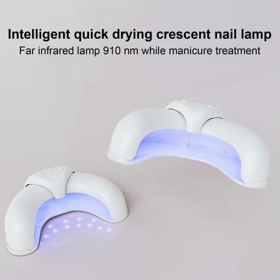 Светильник для чистки ногтей, маникюрная лампа типа C, портативная УФ-лампа для лечения грибка ногтей на ногах, инструменты для чистки ногтей