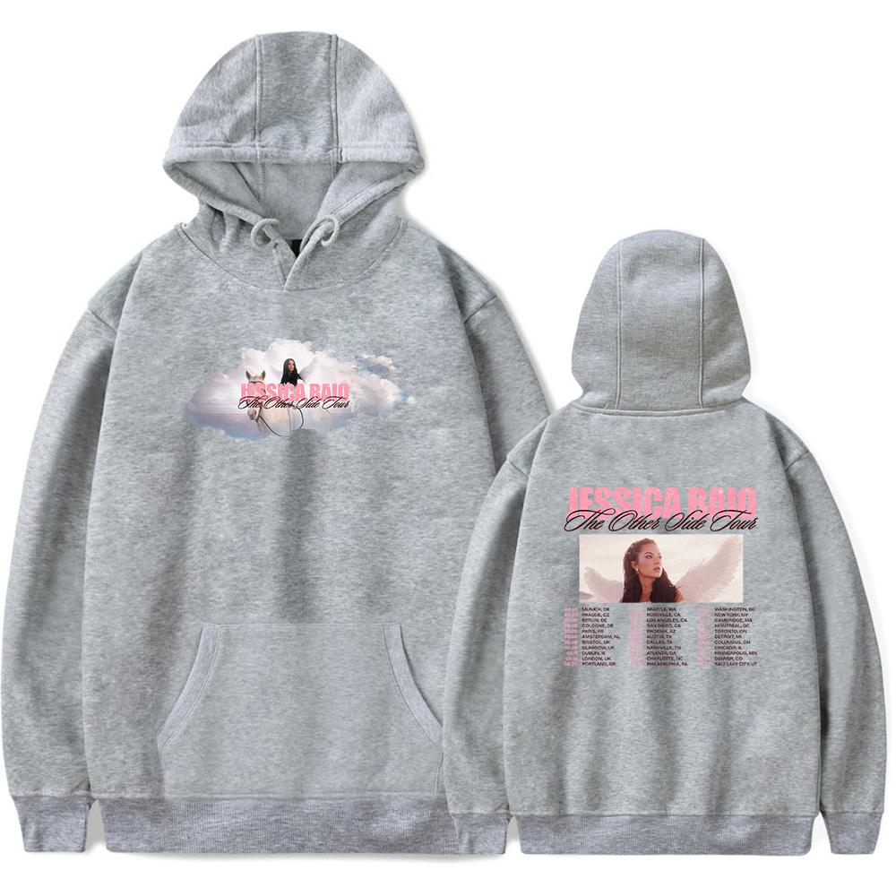 Jessica Baio the other side tour merch hoodie Unisex retro fashion long sleeved hooded sweatshirt sportswear