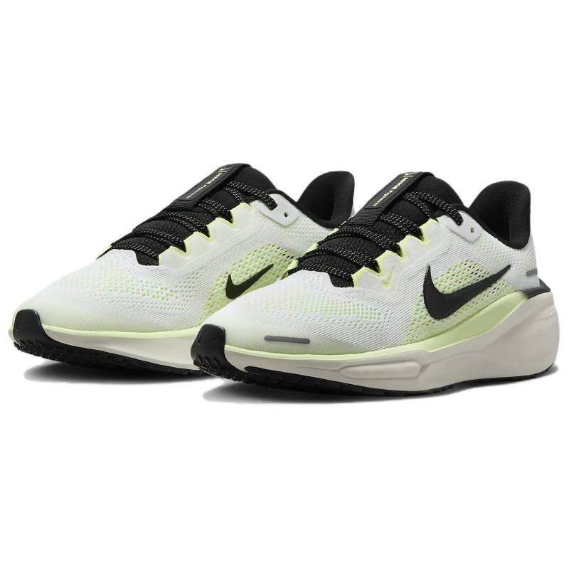 Nike Air Zoom Pegasus 41 GS White Barely Volt Kids Sneakers Vintage-Green Black FN5041-102