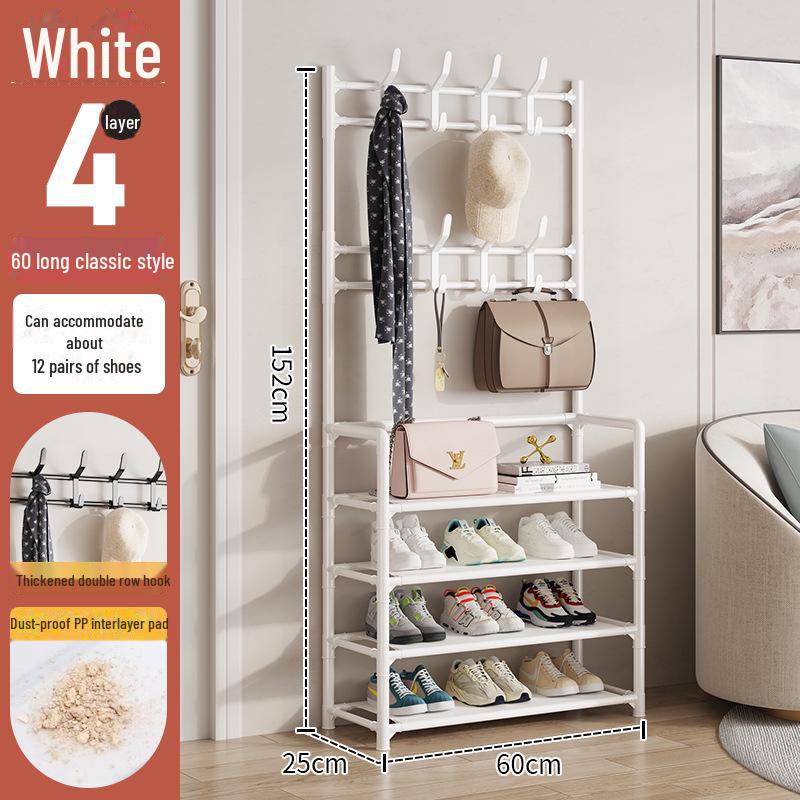 Shoe & Hat Rack: Multi-Layer, Space-Saving, Folding, Simple Dormitory Storage Solution