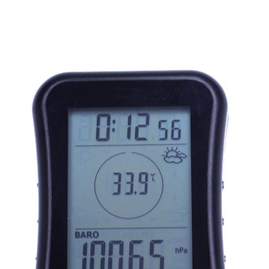 1 Set Altimeter Handheld Clock Temperature Calendar Portable LCD Digital Fishing Barometer for Outdoor