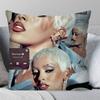 Чехол для подушки певицы D-Doja Cat Квадратная подушка Спальня Диван Отдых Комфортная подушка Автомобиль Гостиная Декор дома