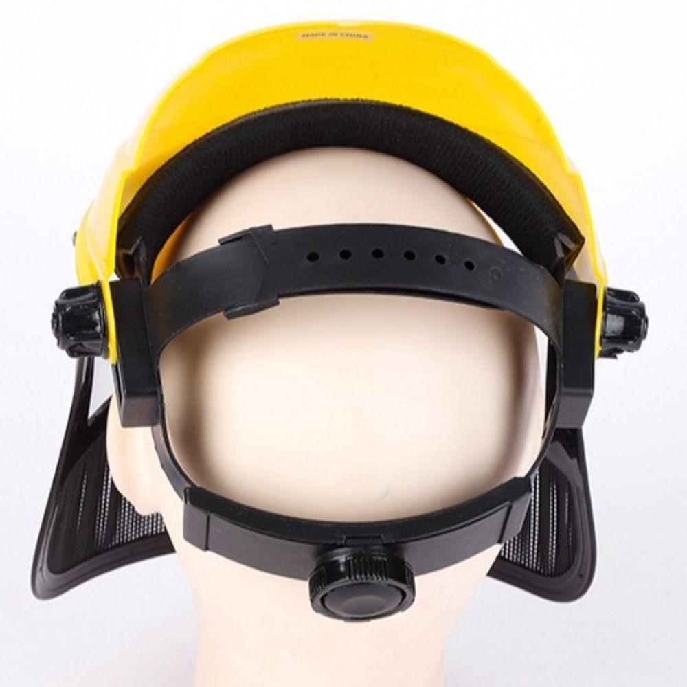 PVC Safety Helmet Hat Mesh Clear Face Shields Impact Resistant Protective Mask Garden