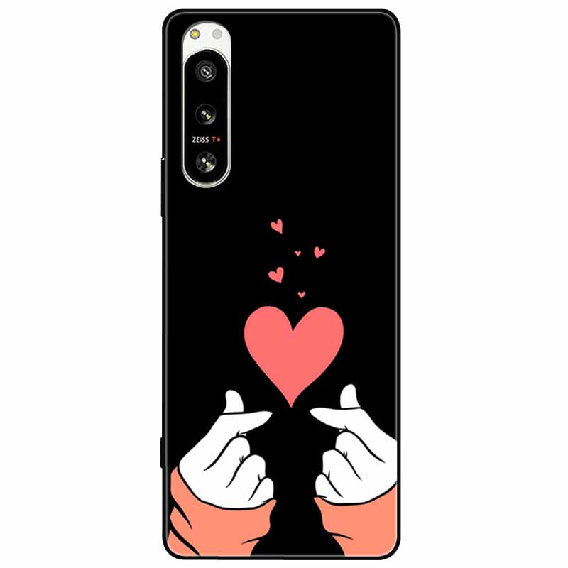 For Sony Xperia 5 IV / 1 IV Case 10IV Soft Silicone Flower Phone Back Cases For Sony Xperia 10 IV V Cover 5IV TPU Bumpers 10V