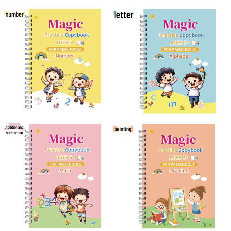 Transition & Fun Calligraphy Book: English Practice & Drawing for Kindergarten to Primary Students