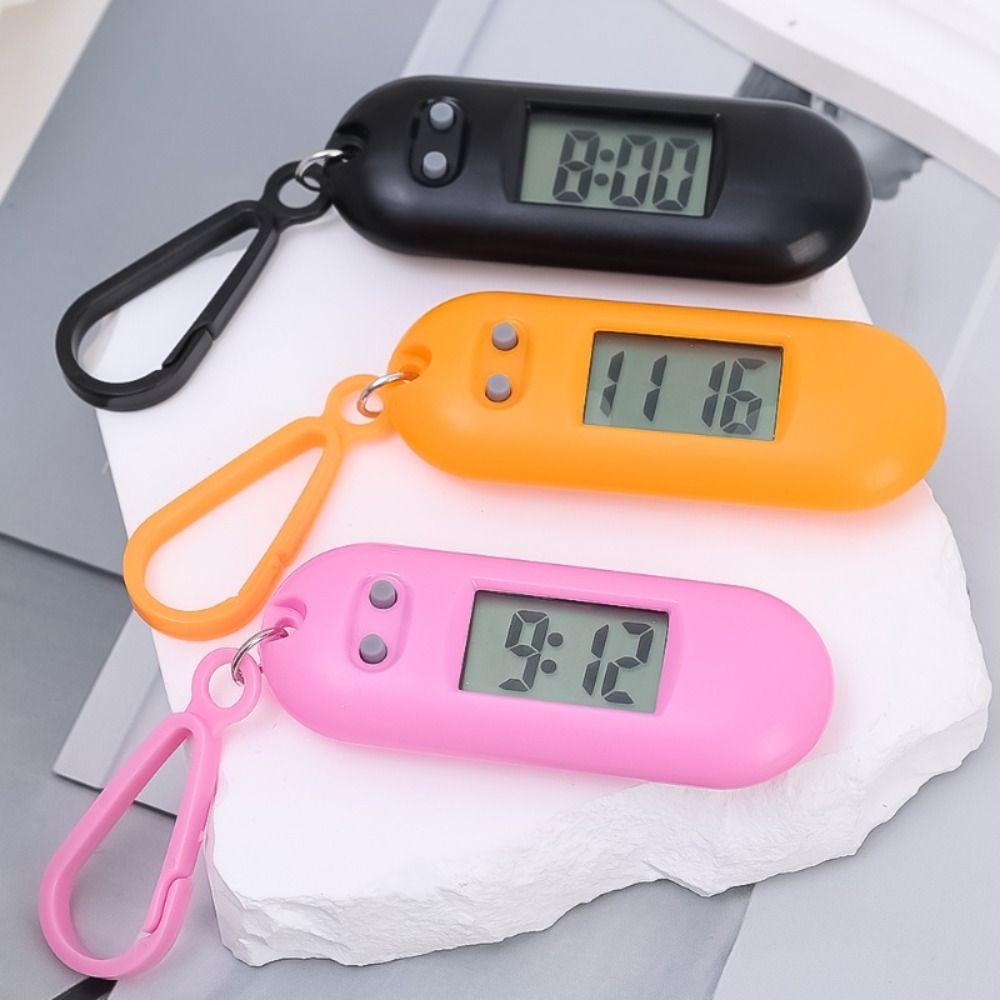 Подвеска на рюкзак цифровые электронные часы мини-рюкзак электронные овальные часы многофункциональные часы с дисплеем времени работа учеба