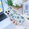 Красочный Морской Организм Чехол для Телефона Для iPhone17, 16,15,14,13,12 Pro Max белый Конфетный Матовый Ударопрочный Чехол