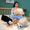 Lie Animal Penguin Sloth Doll Plush Toy Lion Teddy Bear Throw Pillow Girl Soothing Rag Doll Gift