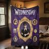 Wednesday Halloween Costume Blanket Perfect All Seasons Soft Comfortable Sofa Office Nap Travel Halloween Gift