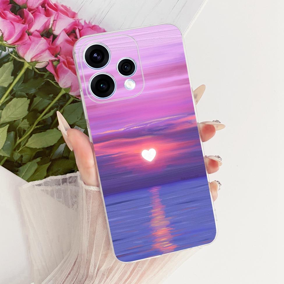 Transparent For Oppo Reno15 Cover Luxury Cute Cat Fashion Butterfly Cool Painted Bumper Casing For Oppo Reno15 5G CPH2825 Case