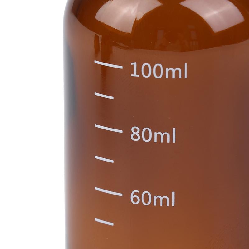 1 шт. Янтарный шариковый флакон для эфирных масел, пустой флакон для духов, многоразовый контейнер для жидкости, 5/10/15/30/50/100 мл