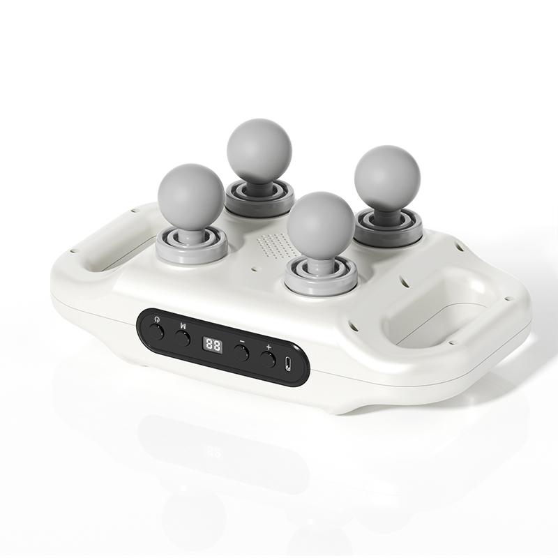 Беспроводной удобный массажный пистолет с 4 головками, массажный инструмент для шеи, шейного отдела позвоночника, массажное оборудование для релаксации мышц