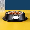 Thick Non-slip Cat Dog Food Bowl Foods Utensils Single Stainless Steel Pet Bowls For Cats And Puppies Cat Accessories