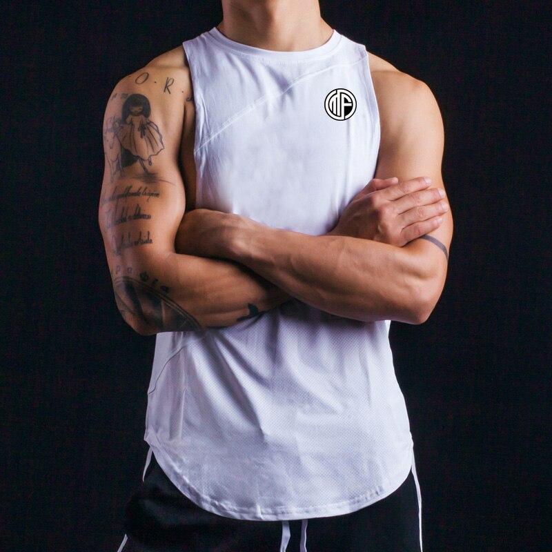 Muscleguys Молодежный тренд, мода, мужская футболка без рукавов для бодибилдинга и фитнеса, удобная майка для тренировок, повседневная мужская майка с принтом