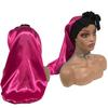 Customize Own Brand Luxury Silk Hair Bonnet Soft Sleeping Long Bonnet for Women