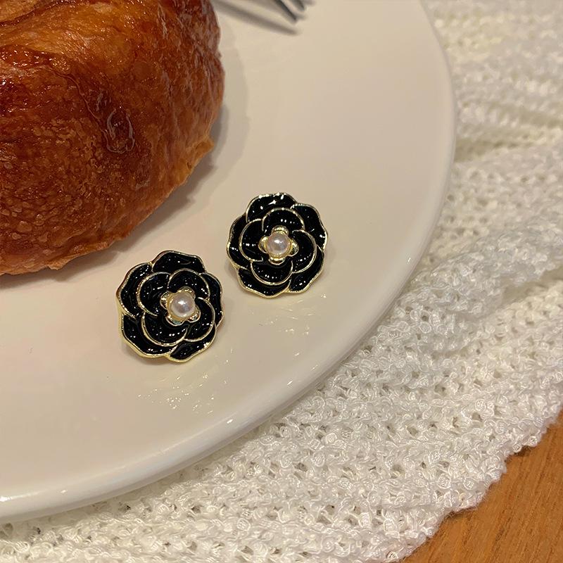 Трендовые серьги 2023 года из серебра с кристаллами и жемчугом высокого класса: Изысканное, Легкая Роскошь Заявление для Женщин