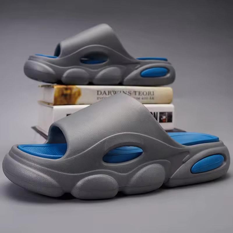 Мужские летние сандалии из ЭВА Модные Мягкие Платформа Облачный Дом Шлепанцы Унисекс Уличные Нескользящие Пляжные Тапочки Мужские Тапочки для Ванной
