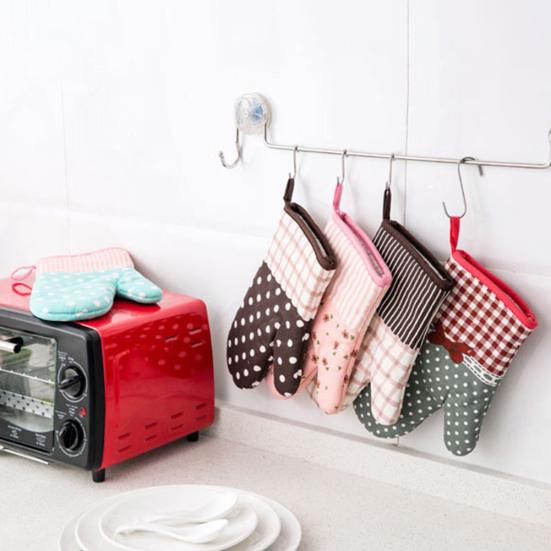 1 шт. Прихватка для духовки с цветочной сеткой, термоизоляционная, утолщенная перчатка, кухонный инструмент для выпечки