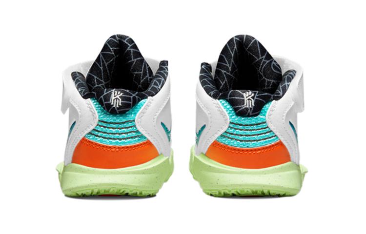 Nike Баскетбольные кроссовки Kyrie 8 Infinity Performance Средняя высота Детская обувь Бело-зеленые Для младенцев и малышей DD0333-021