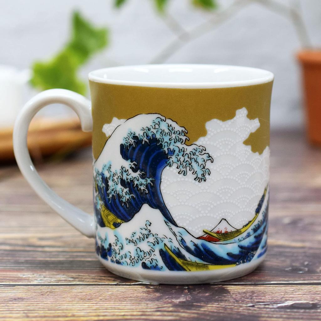 Кружка Waza no Kura Kutani Ware Керамика Hokusai Wave, роскошная брендовая посуда, сделанная в Японии, подарок на праздник Kishou
