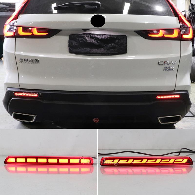 Car LED Rear Fog Lamp For Honda CR-V CRV 2024 2025 Car Bumper Brake Light Reflector turn Signal Indicators