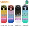 500ML KPop Demon Hunters Plastic Anime Water Cup Has Scale Travel Office Gym Hiking Portable Drink Bottles Outdoor Sport Gifts