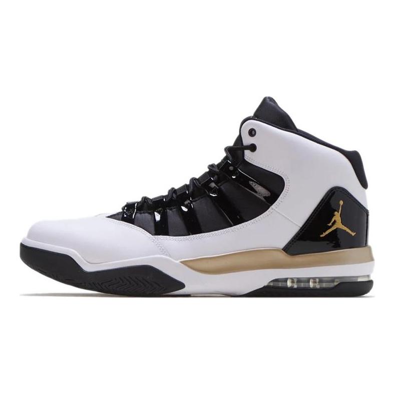 Jordan Max Aura White Metallic Gold Black AQ9084-107