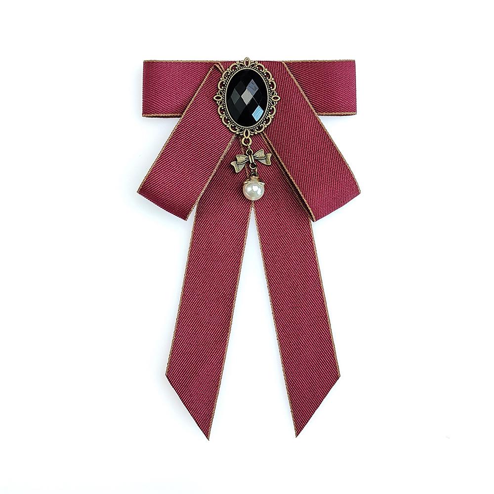 Однотонный галстук-бабочка в корейском стиле, корсаж: Ретро, Универсальный модный аксессуар для костюмных рубашек