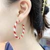Xiaomi Huitan Elegant Women Christmas Style Hoop Earrings Festival Fashion Enamel Accessories Lady Party Metal Jewelry for Xmas Gift