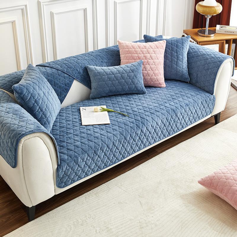 Подушка для дивана из молочного волокна, скандинавская простая современная подушка для дивана, универсальная подушка для четырех сезонов, полное покрытие, чехол для дивана, спинка, утолщенное полотенце