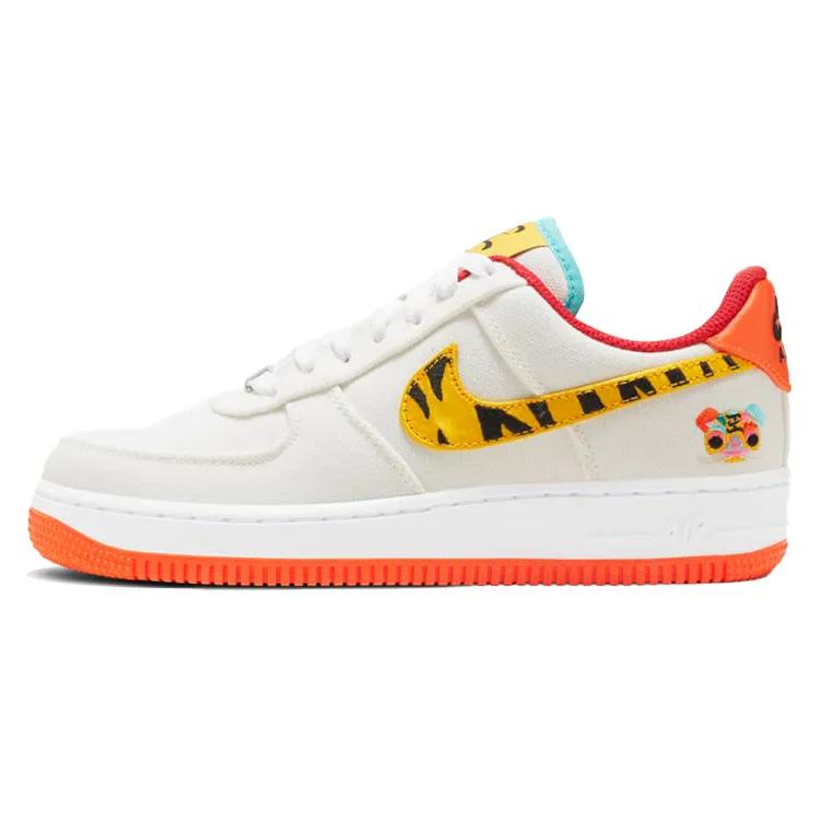 Nike Womens Air Force 1 '07 LX 'Year of the Tiger' (women's sizes) Sail White / White / University Gold / University Gold Skate Shoes DR0148 171