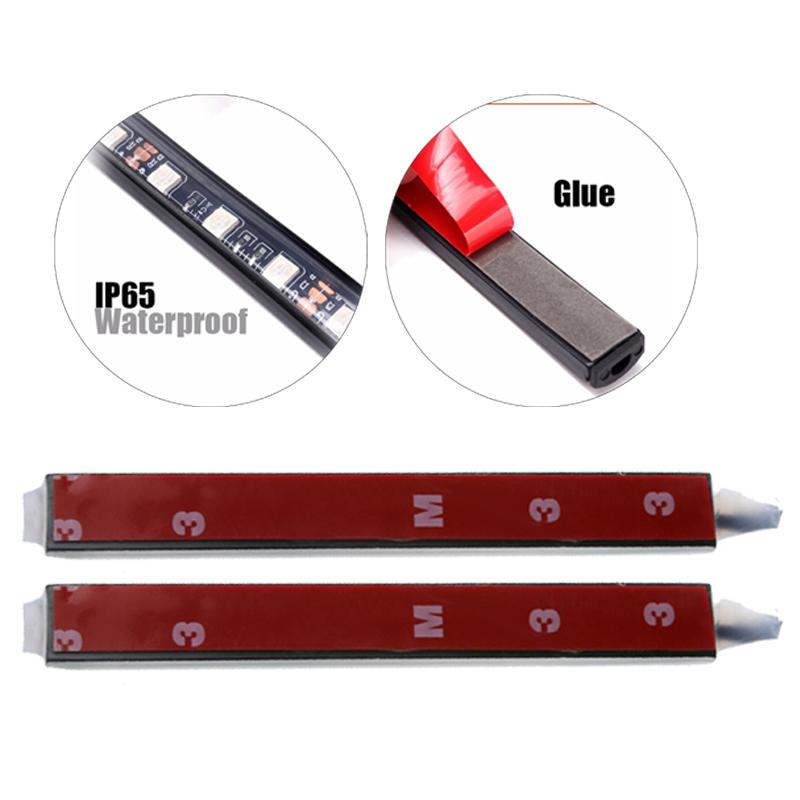 Автомобильная светодиодная RGB атмосферная полоса света, дистанционное голосовое управление, стиль интерьера, декоративная RGB светодиодная динамическая окружающая полоса света, 12 В