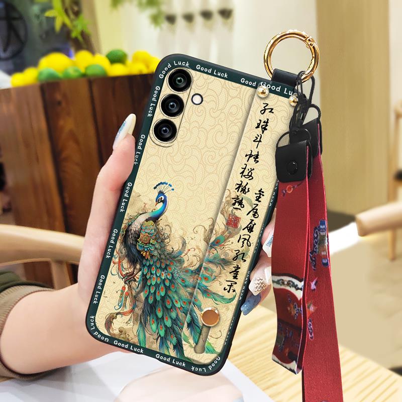 Kickstand Protective Phone Case For Samsung Galaxy A24/SM-A245F/A25 5G Phone Holder Wrist Strap Waterproof Anti-dust