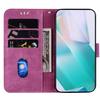 For Samsung Galaxy A07 5G Wallet Case Tiger Imprint Leather Shockproof Phone Cover with Wrist Strap