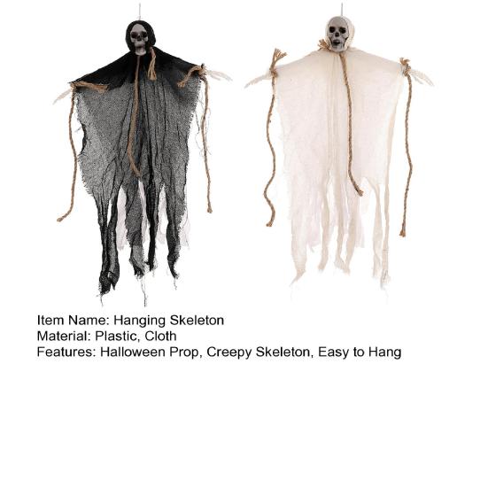 Hanging Skeleton Decoration Halloween Outdoor Human Skeleton Decoration Haunted House Prop for Yard Patio Garden Indoor Decor