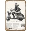 Royal Scooter Metal Sign Retro Typewriter Ad Nostalgic Man Cave Art