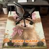 1PC Custom Name Baby Cow In Garden Theme Floor Mat Ideal for Living Room, Game Rooms, Office, Bedroom,Floor Mat Playful Design50
