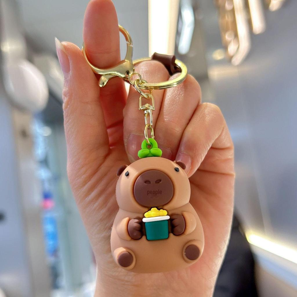 Adorable Capybara Keychain - Perfect Schoolbag Pendant & Car Charm, Student Gift Ornament