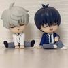 4pcs Blue Lock Gk Anime Figure Isagi Yoichi Bachira Meguru Shoulder To Shoulder Sleep Q-Version Kawaii Model Statue Kid Toy Gift