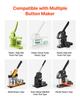 Button Maker Supplies 50 Sets 2.95 in / 75 mm Magnet Button Parts, with Magnetic and Bottle Opener Backs, Metal Shells, Clear Mylar Films, and Blank