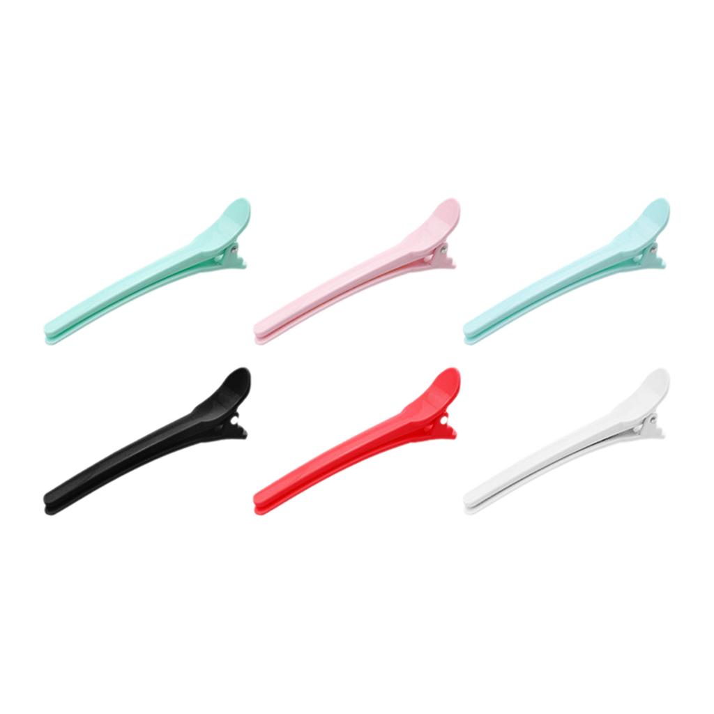 Профессиональные зажимы для волос 6 шт. Нескользящий набор зажимов для волос для секционирования, укладки, DIY, салонного, домашнего использования, прочные пластиковые заколки