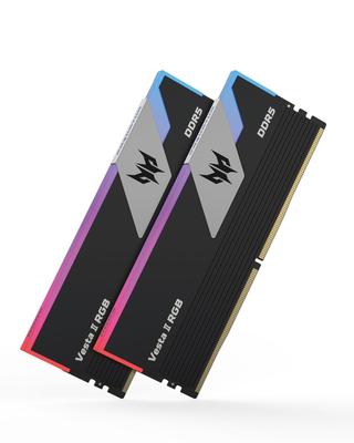 Оперативная память для настольного ПК Acer Predator Vesta II DDR5 6800 МГц 32 ГБ x CL32 Серия RGB Совместимость с Intel XMP Комплект памяти AMD EXPO Черный (16 ГБ 2) (Освещение)