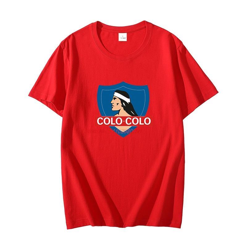 Classic Graphic T Shirt For Unisex Cotton Tshirt Colo Colo Camista Soccer Blanco Football Oversized Tshirt Summer Unisexs Clothing
