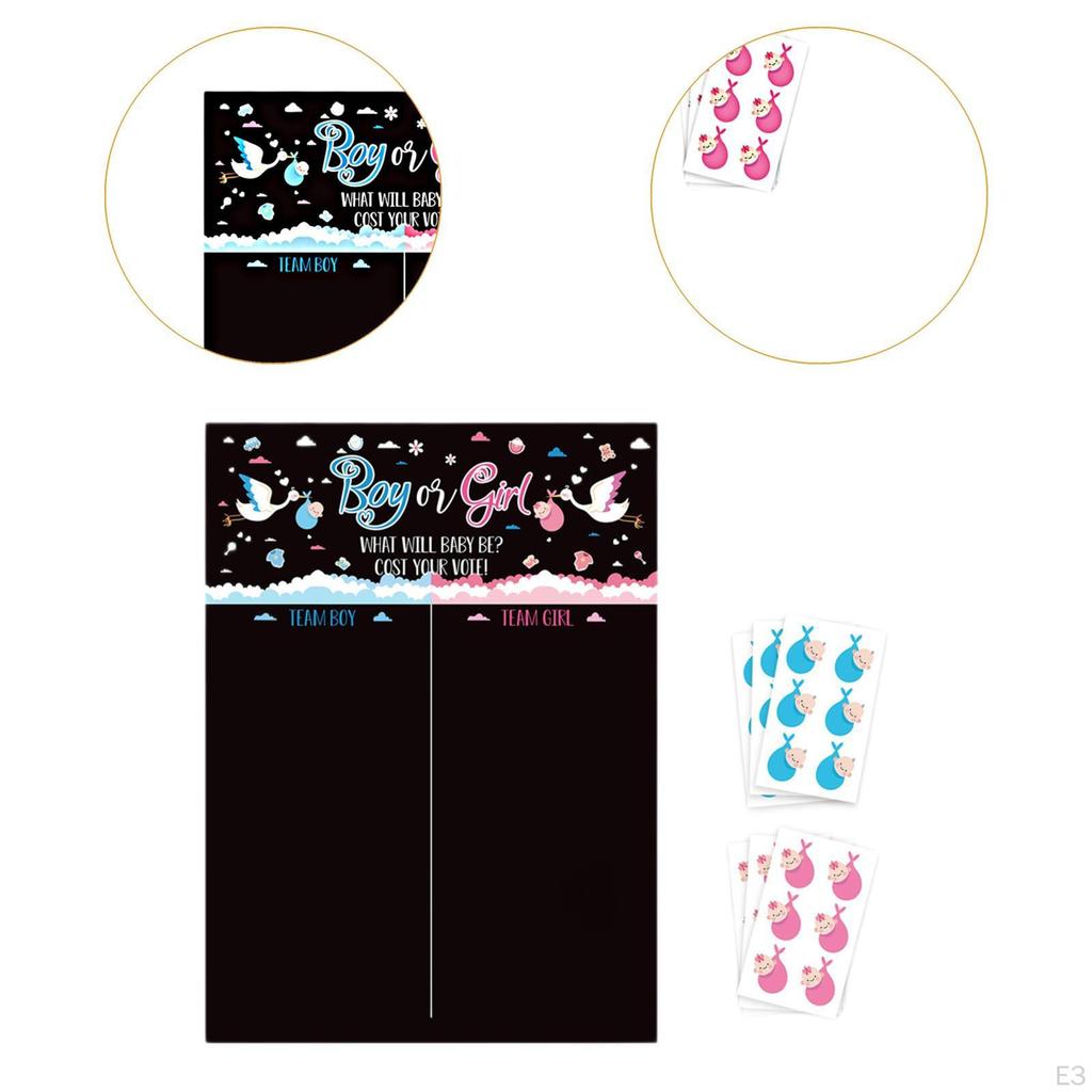 Baby Gender Reveal Board Game, Creative Voting Showers Supplies