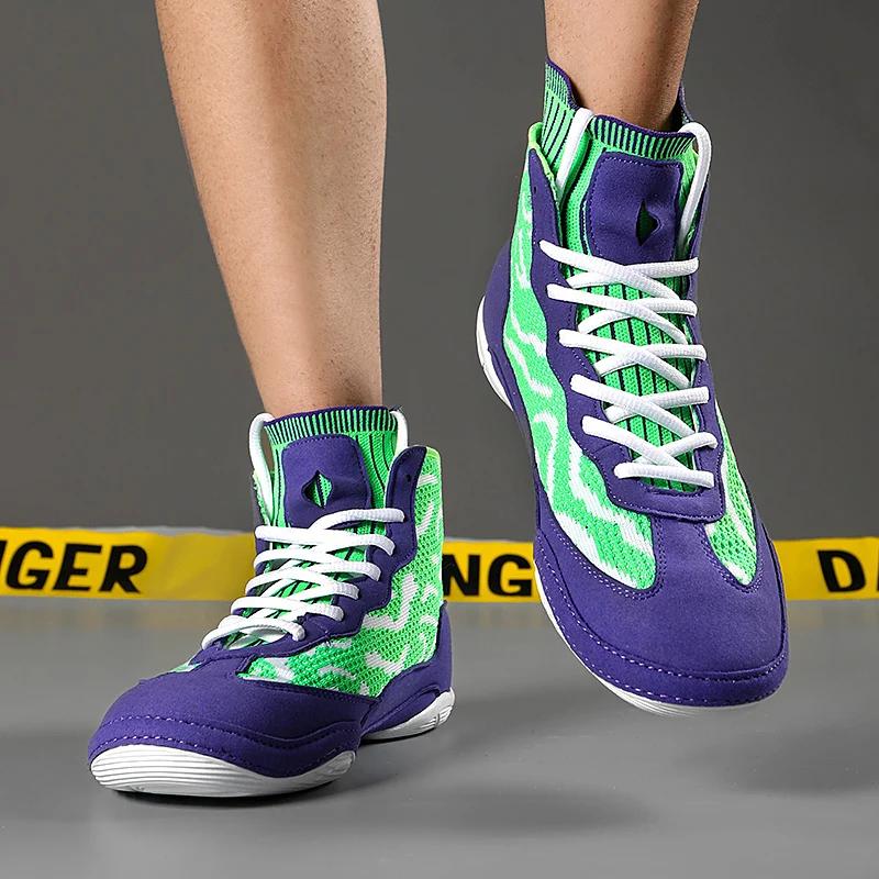 Борцовские ботинки мужские оригинальные боксерские туфли оригинальные фитнес-кроссовки высшего качества для активного отдыха классические кроссовки боевые повседневные борцовские туфли