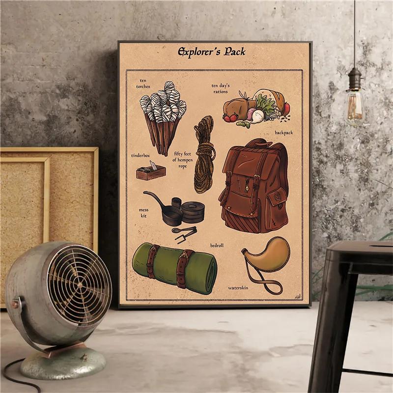 Забавный артист, дипломат, ученый, пакет, мыльная лампа, молоток, художественный принт, постер, холст, картина, винтажное украшение для стены, комнаты