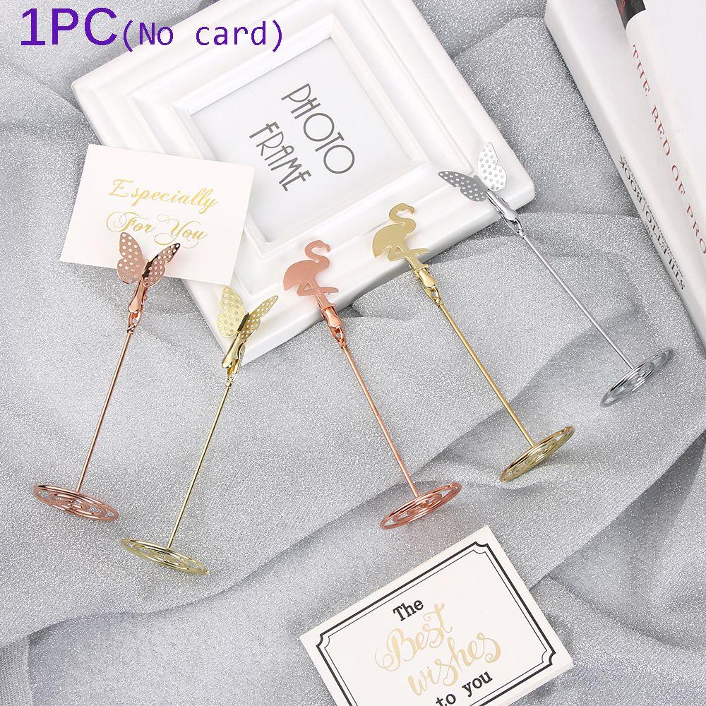 Supplies Desktop Decoration Paper Clamp Butterfly Shape Photos Clips Place Card Clamps Stand
