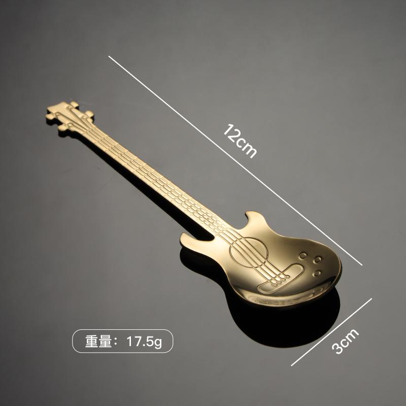 304 нержавеющая сталь креативный стиль кофейная ложка гитарная ложка ложка для размешивания приправа ложка подарок еда